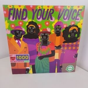 EEBOO puzzle 1000 piece Find your voice puzzle 23 x 23 in New never used